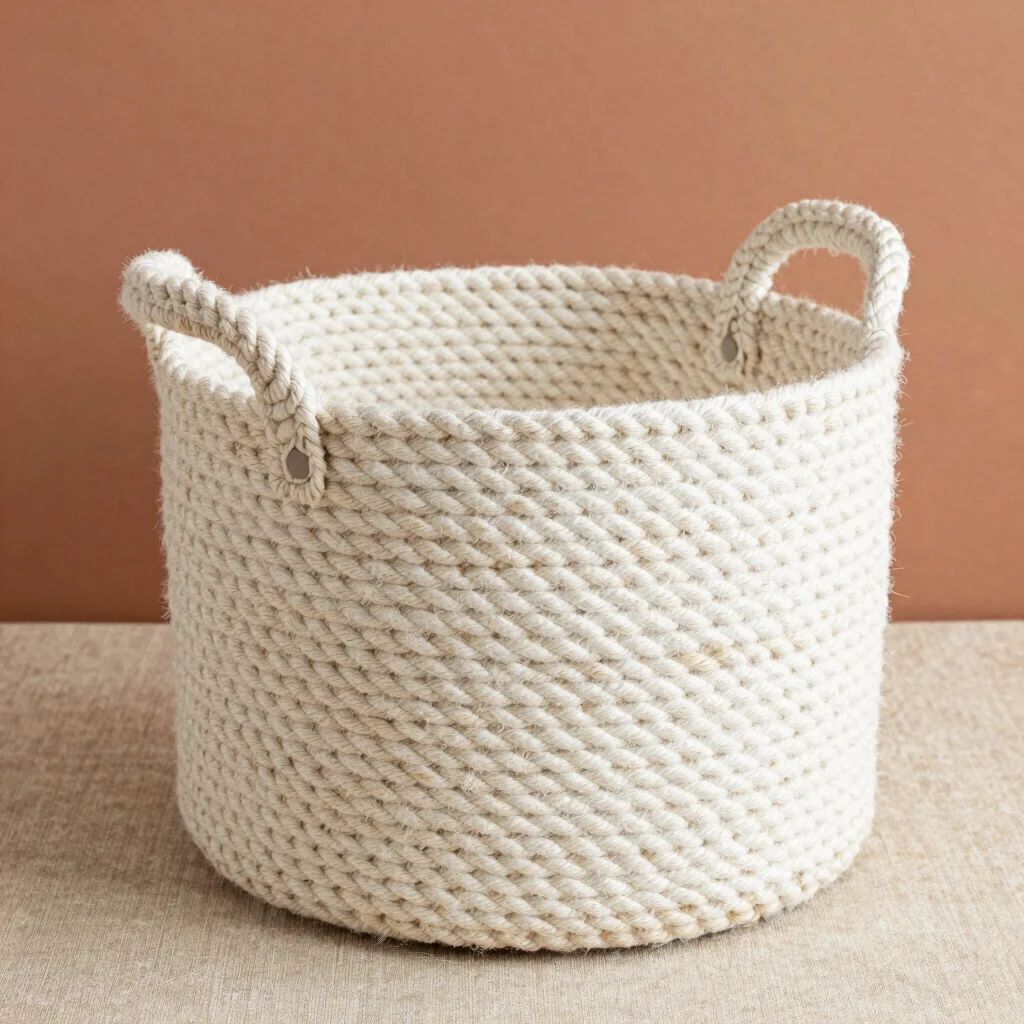 Braided Cotton Rope Nursery Storage Bin