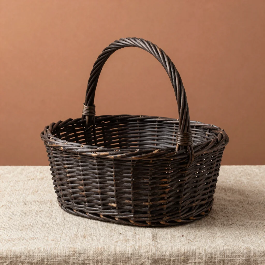 Oval Willow Pantry Storage Basket