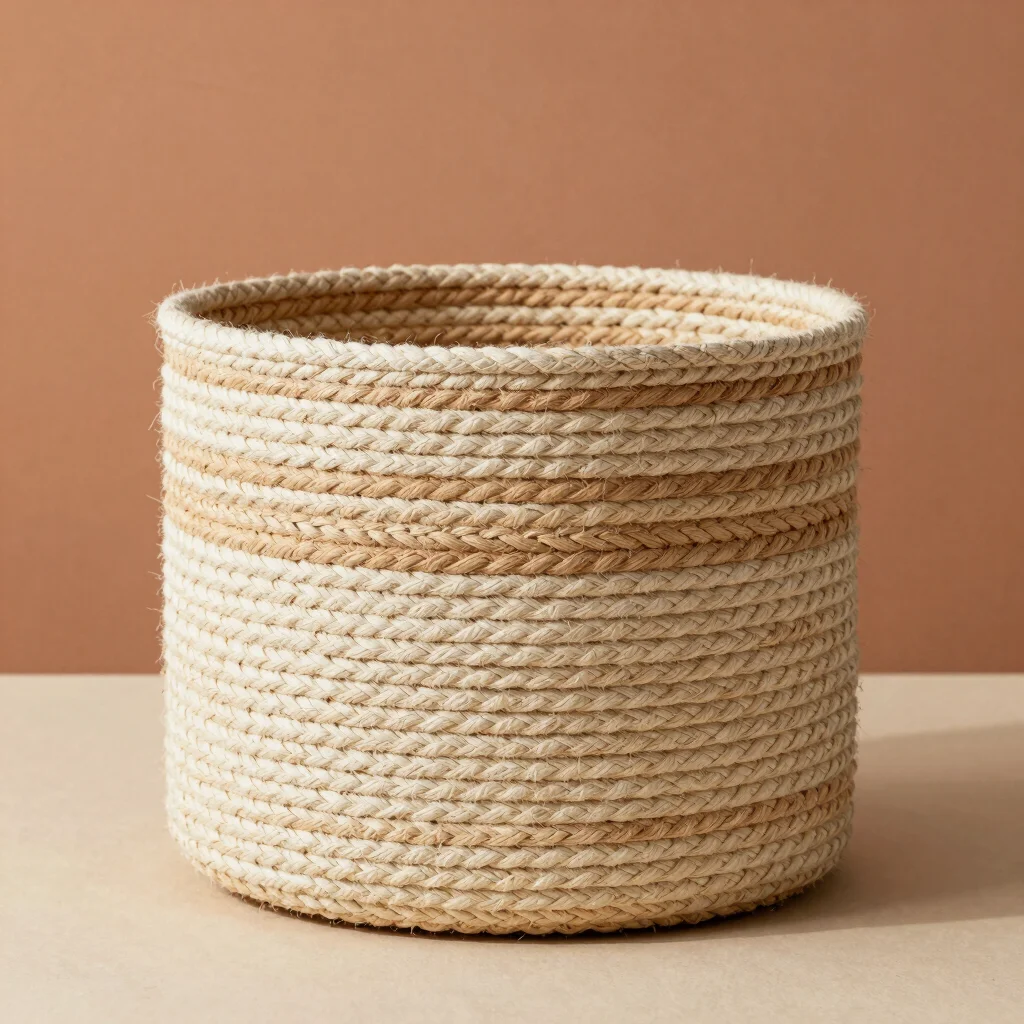 Cylinder Paper Rope Utility Storage Basket